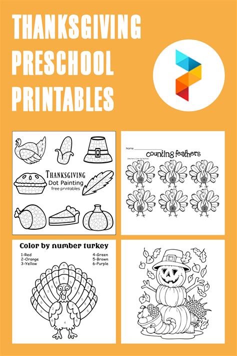6 Best Thanksgiving Preschool Printables