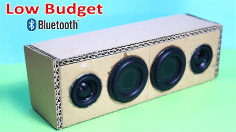 Diy Bluetooth Speaker From Cardboard Cheap And Simple Youtube