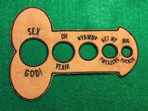 Funny Penis Measure Tool Embroidery Design