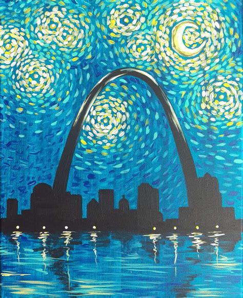 Gateway To A Starry Night Pinots Palette Painting