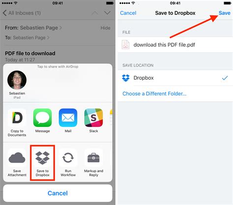 How To Save Email Attachments To Iphone And Ipad