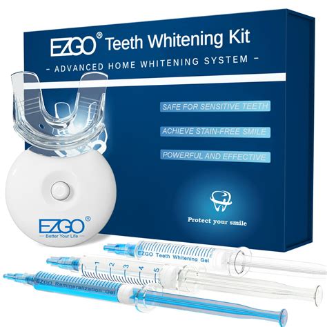 Ezgo Professional Teeth Whitening Kit With Led Light 44 Carbamide