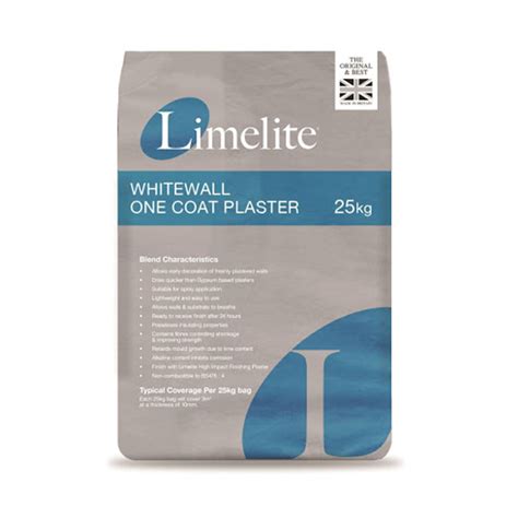 Limelite Whitewall One Coat Plaster 25kg Resapol