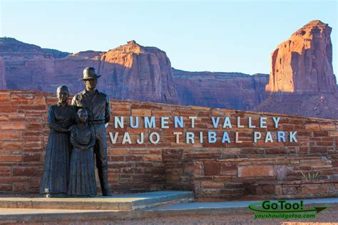 Navajo Park Entrance Sign To Monument Valley Navajo Tribal Park