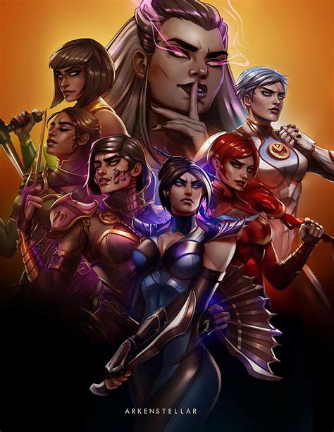 Imagine Have All This Ladies On The Same Game Art By Arkenstellar