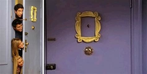 Chandler is trying to unlock monica's door but he can't cause the key has stuck in the lock. 25 Things You Didn't Know About the Sets on "Friends"