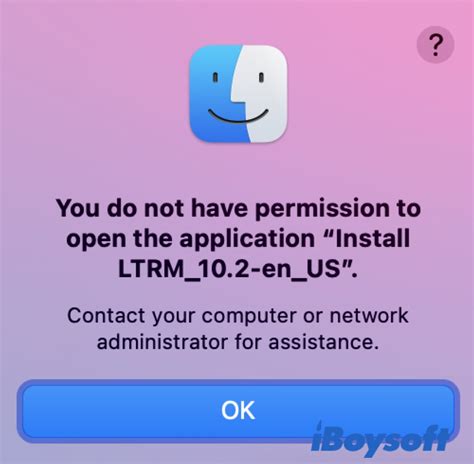 Fixed You Do Not Have Permission To Open The Application File