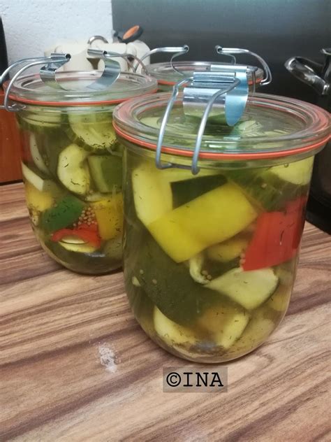 Zucchini süss sauer eingemacht Rezept