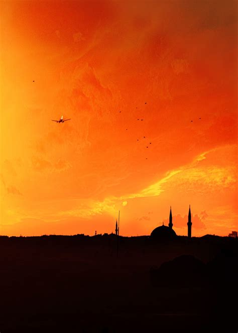Free Images Istanbul Sunset Scape City Silhouette Sun Orange