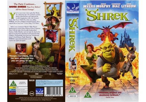 Shrek 2001 On Dreamworks Home Entertainment United Kingdom Vhs