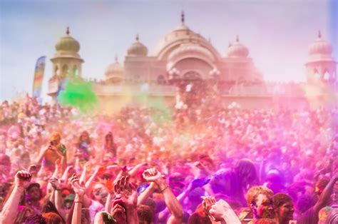 Holi Festival Of Colours, Indian Festivals, Taj Mahal, Vibrant, Holiday
