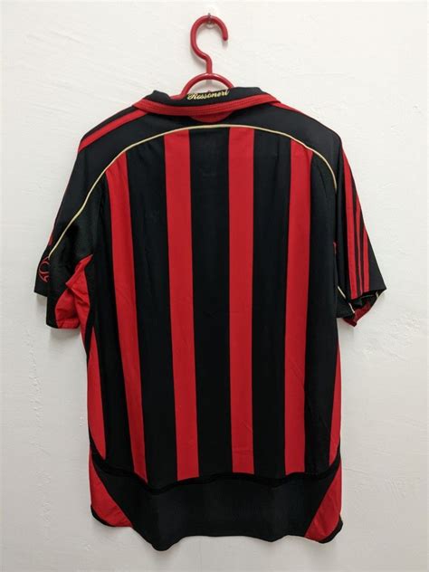 Ac Milan 200607 Home Kit Mens Fashion Activewear On Carousell