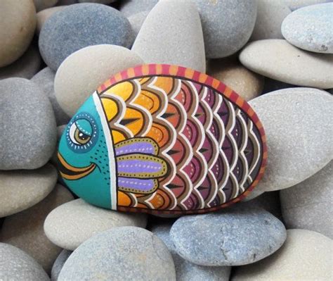 25 Best Fish Painted Rocks Ideas