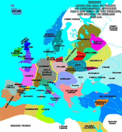 Map Of Europe 1100 Ad Oconto County Plat Map