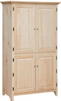 From finished to unfinished wooden kitchen pantries, corner cabinets and more we offer many selections from the top solid wood kitchen furniture manufacturers. Pantry Cabinet - Large FC-WH-535 : Unfinished Furniture ...