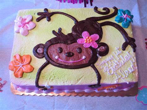 Custom monkey cake for a girl monkey birthday theme | Monkey cake, Monkey birthday cakes, Girl 