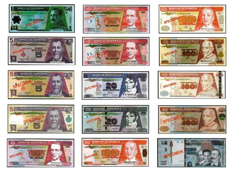 Monedas Y Billetes De Guatemala
