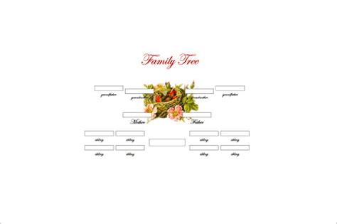 generation family tree template   sample