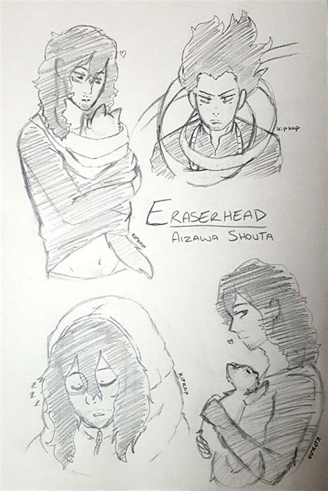 Bnha Eraserhead Sketches By Kippkapp On Deviantart