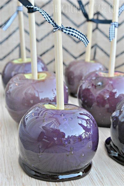 Purple Candied Apples with Tutorial - The Kitchen McCabe
