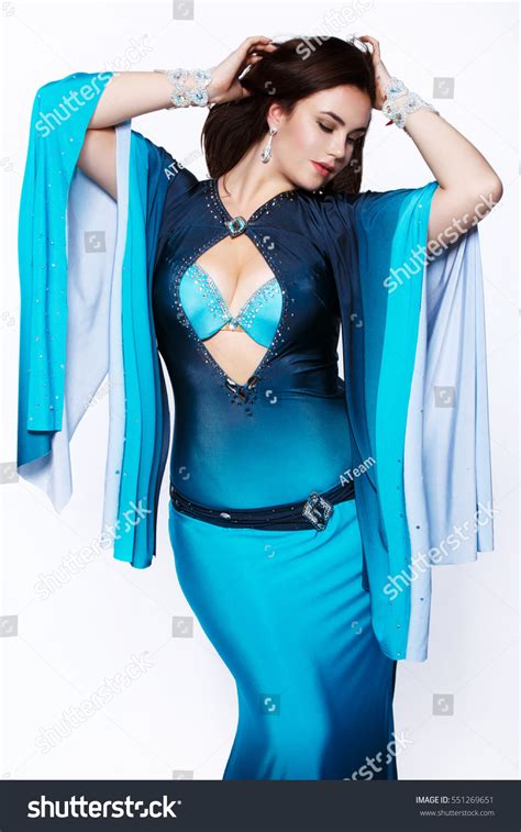 Beautiful Arabic Belly Dancer Harem Woman Stock Photo 551269651