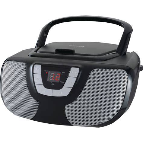 Sylvania Srcd1025 Portable Cd Radio Boombox Black