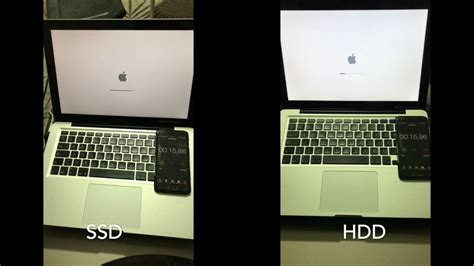 MacBook Pro SSD vs HDD Speed Test    