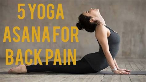 5 Yoga Asana For Back Pain Relief From Back Pain Without Surgery Youtube