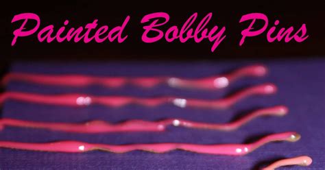 Customized Creations Repurpose Wednesday Painted Bobby Pins