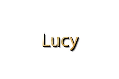 Lucy Name 3d 15733219 Png