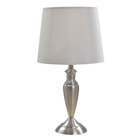 Alsy 185 In Brushed Nickel Accent Lamp 20004 000 The Home Depot