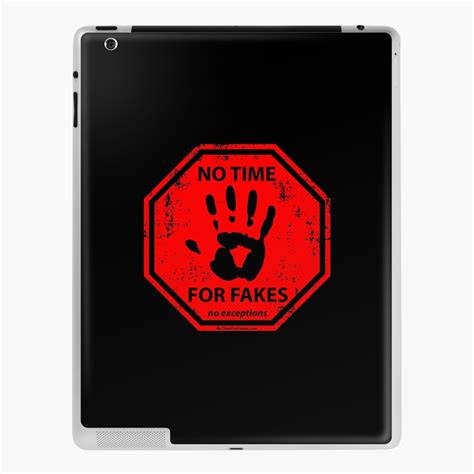 No Fakes Hand Stop Sign Ipad Case And Skin For Sale By Notimeforfakes