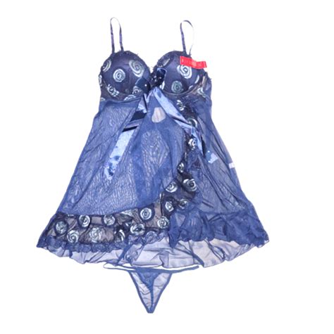 Sexy Nighty For Women Blue Lingerie Fishnet Body Stocking
