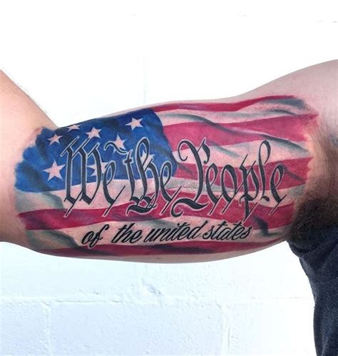75 Patriotic “we The People” Tattoos And Ideas Tattoo Me Now We The