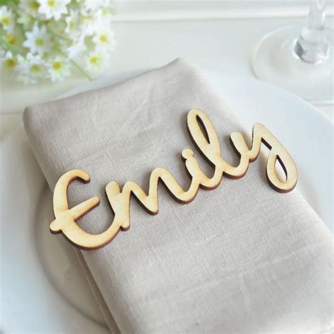 Party Décor Laser Cut Place Cards Wedding Name Place Cards Custom Laser