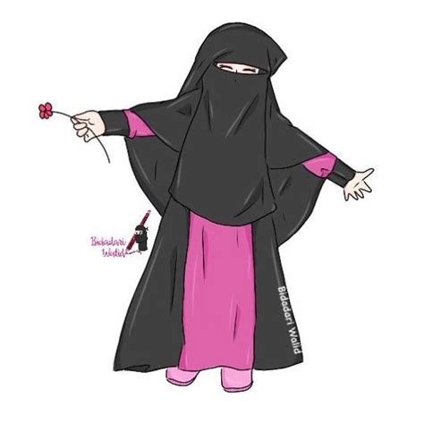 Gambar Anak Muslimah Cantik Kartun Bercadar Adzka