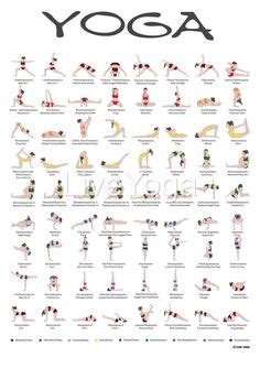 Printable Yoga Poster Drawn By Yoga Teacher And Designer Artem Mokrenets The Yoga Poster