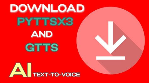 How To Install Pyttsx3 And Gtts For The Ai Text To Voice Youtube
