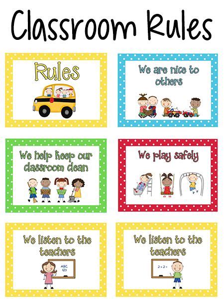 It's meant to elicit students' previous. Pre-K Classroom Rules | Preschool classroom rules ...
