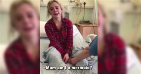 Teenager Wakes Up From Surgery Discovers She S A Mermaid
