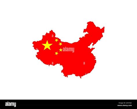 Mapa De La Bandera De China Fotografía De Stock Alamy