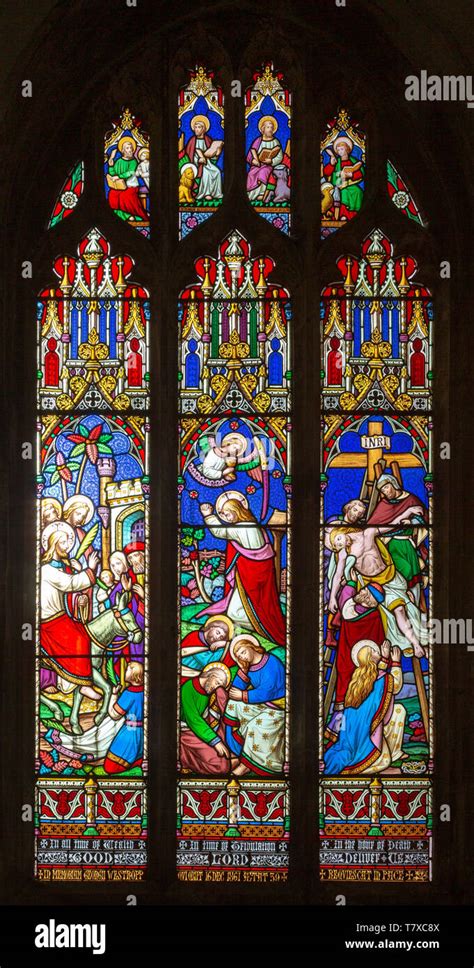 Stained Glass Window Holy Trinity Church Long Melford Suffolk