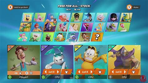 Nickelodeon All Star Brawl All Characters And Stages Dlc Hugh