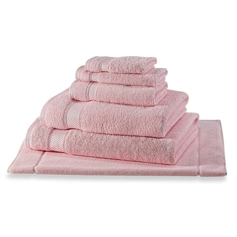 Rose Pink Full Bathroom Medium Towel Set
