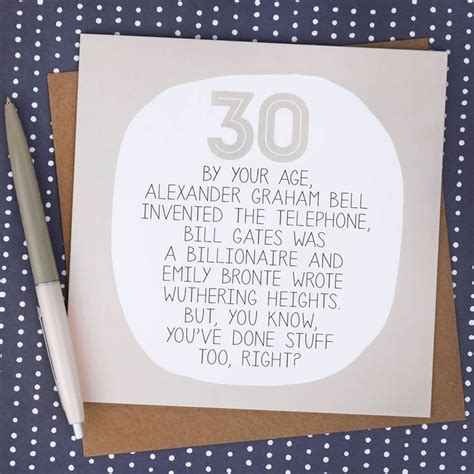 By Your Age Funny 30th Birthday Card By Paper Plane Funny 30th Birthday Cards 30th Birthday