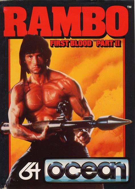 Lies were told to cover mistakes. Rambo: First Blood Part II (1986) Commodore 64 box cover ...