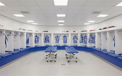 The Inspirational Cutting Edge Architecture Of Football Dressing Rooms