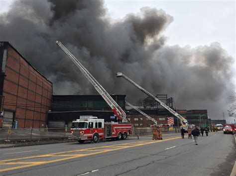 Crews Battle Massive Fire At Old Bethlehem Steel Site Wbfo