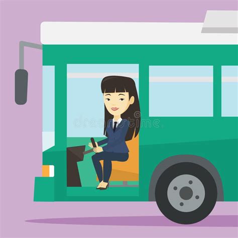 Young Woman Bus Stock Illustrations 1185 Young Woman Bus Stock Illustrations Vectors