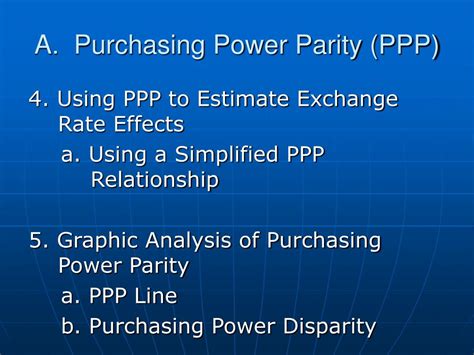 The purchasing power parity formula can be expressed as follows: PPT - C HA P T E R 8 PowerPoint Presentation - ID:1174143